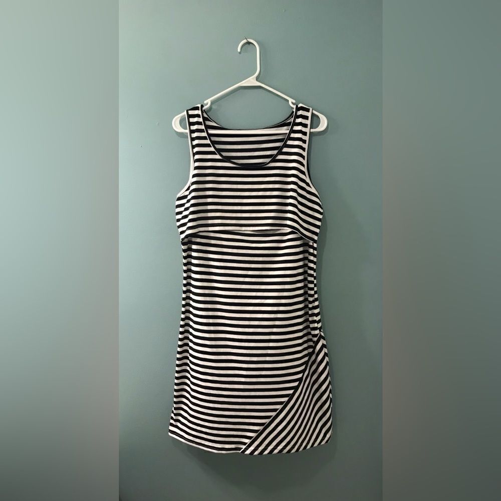 NWOT … Black & White “Size: 2XL” Striped Dress